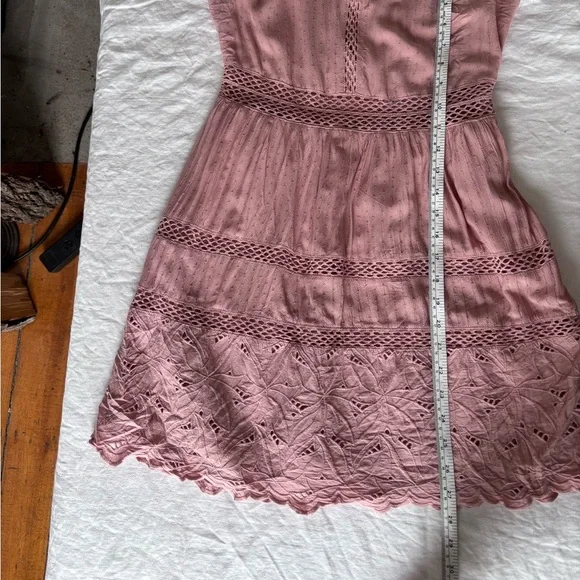 Abercrombie&Fitch x Teenvogue/Coachella Inspired Tiered Embroidered Lace Small - Picture 9 of 14